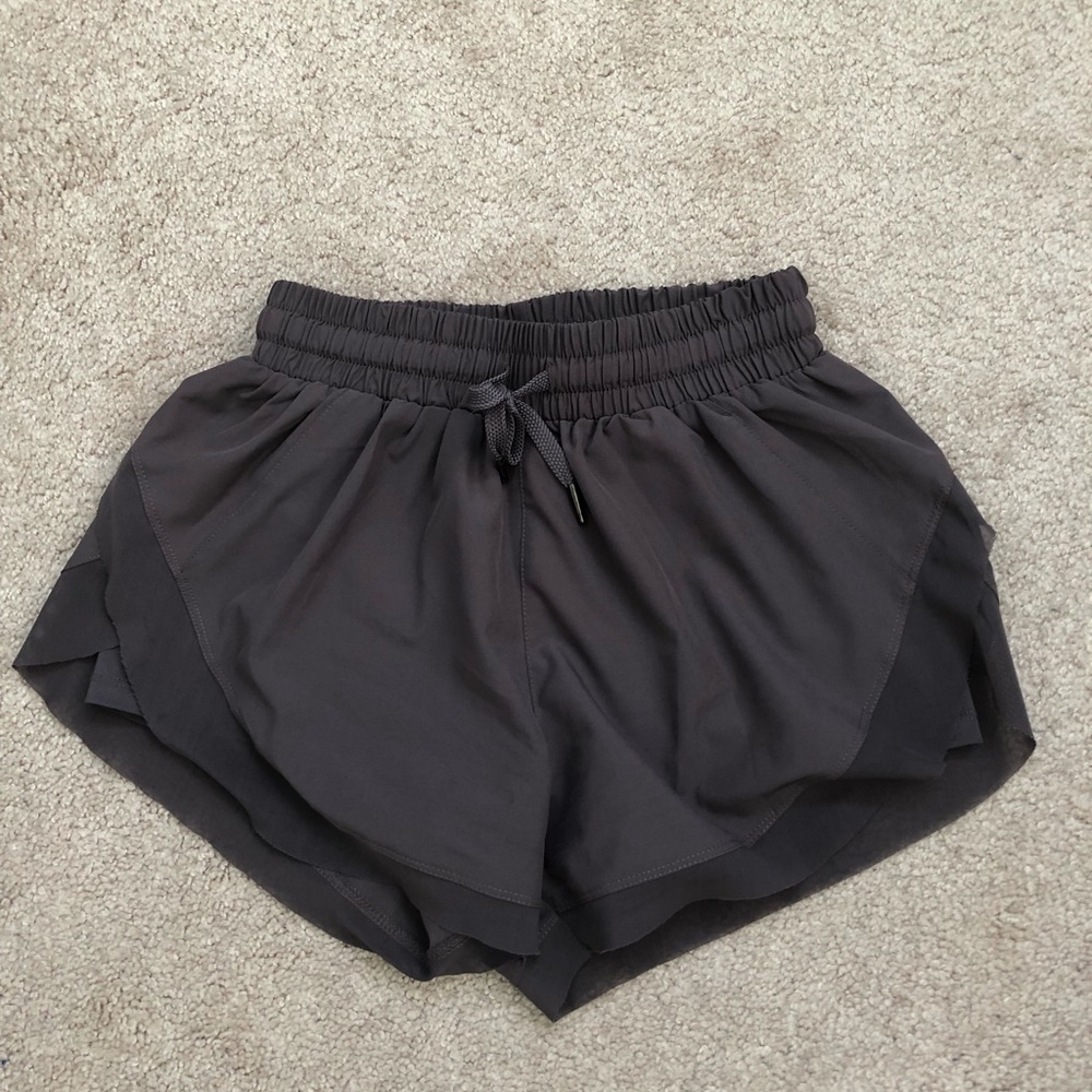 Halara drawstring contrast mesh shorts